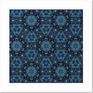 Teal Spanish Tile Bohemian Posters and Art